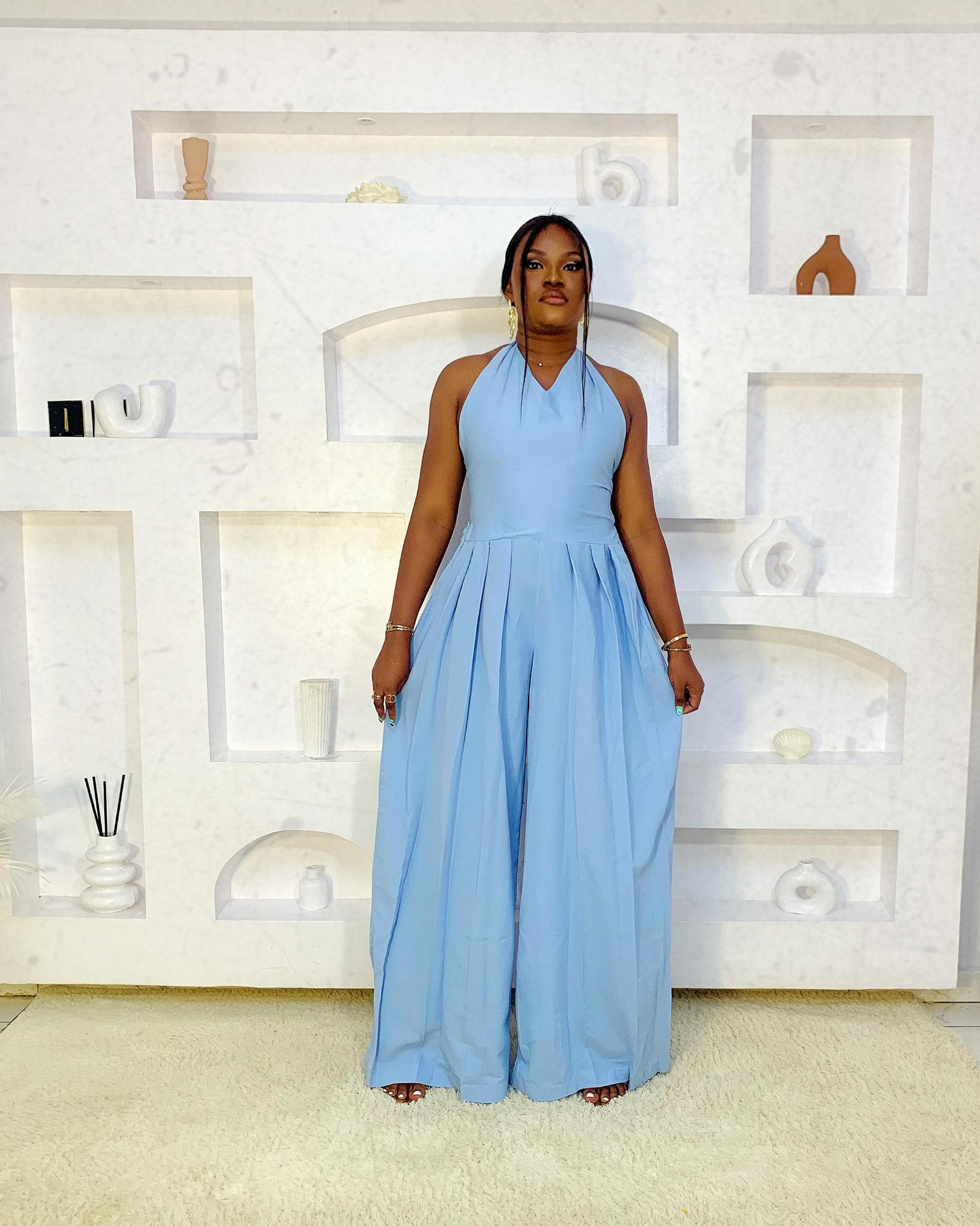 Tranquil V-neck Jumpsuit